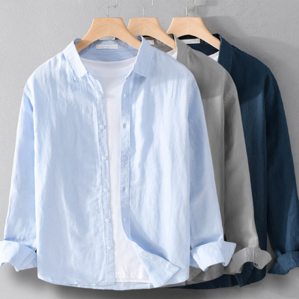 Bryan | Lofenzo Relaxed Linen Shirt - Image 8