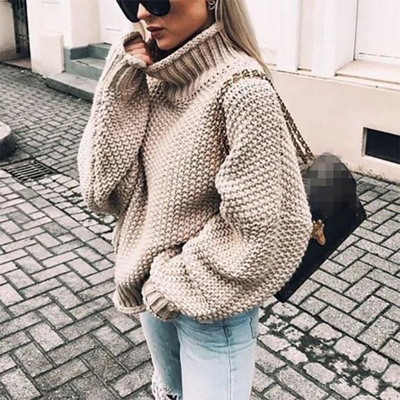 Priscilla | Women's Oversized Knit Sweater - Image 2