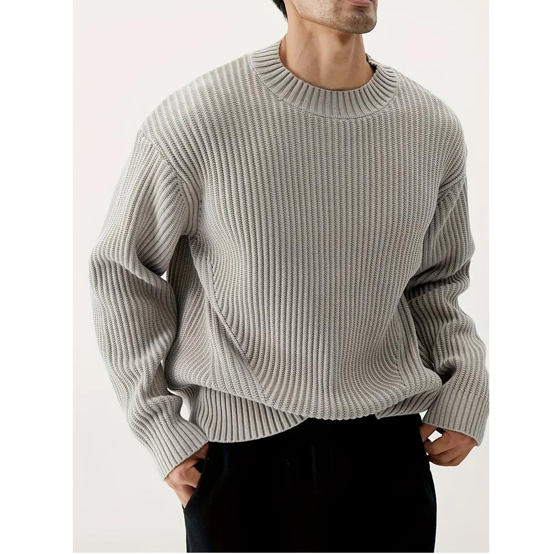 Reggie | Men's Relaxed Fit Crewneck Sweater - Image 2