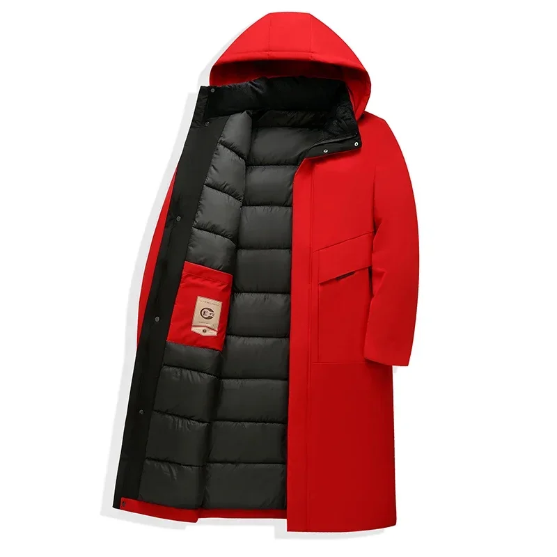 Jim | Men's Hooded Long Coat - Image 5