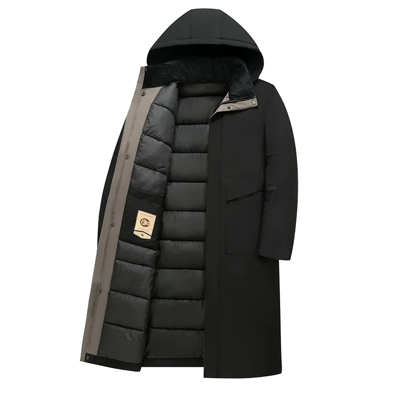 Jim | Men's Hooded Long Coat - Image 6