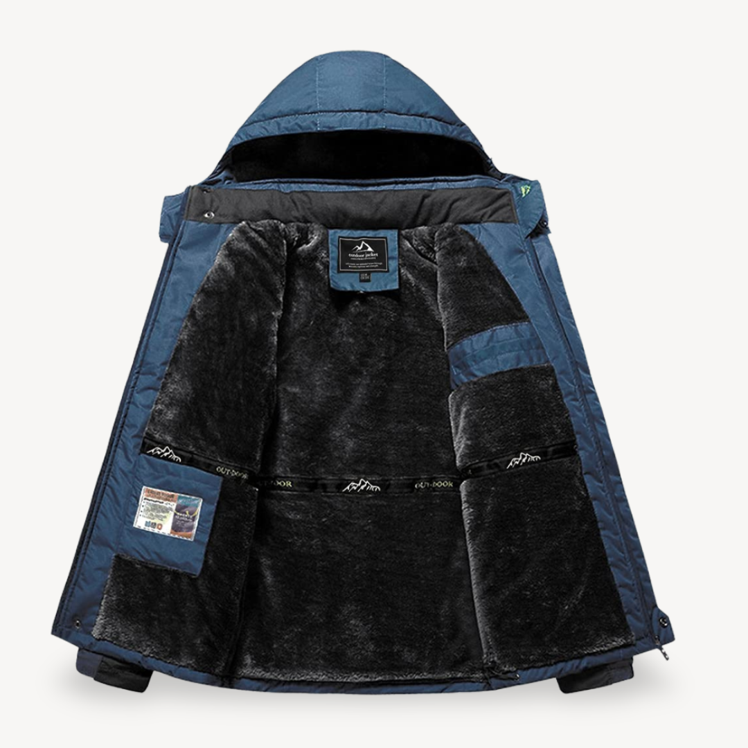 Todd | Men's Hooded Fleece Lined Winter Jacket - Image 12