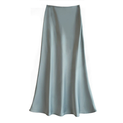 Grace | Elegant satin midi skirt for women - Image 10