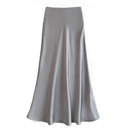 Grace | Elegant satin midi skirt for women - Image 11