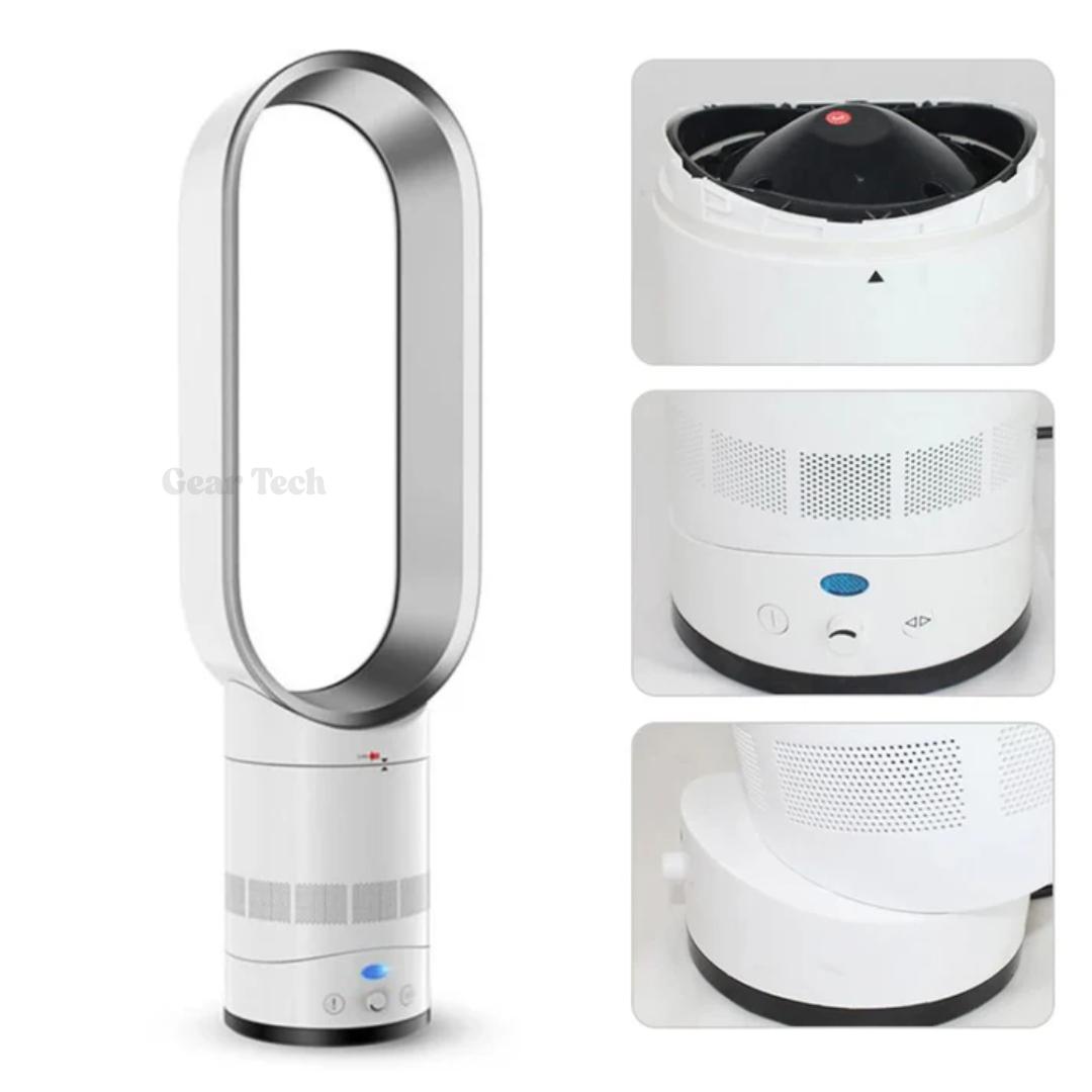 16 Inch Bladeless Fan with Remote – Safe & Sleek Design