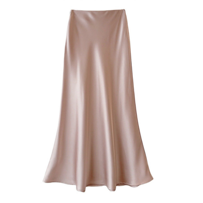Grace | Elegant satin midi skirt for women - Image 4