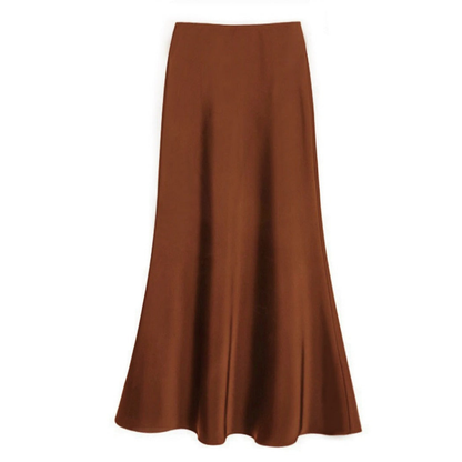 Grace | Elegant satin midi skirt for women - Image 5