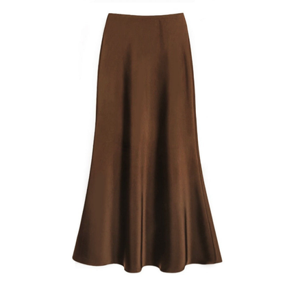 Grace | Elegant satin midi skirt for women - Image 8