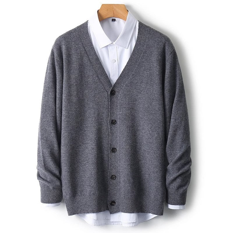 Nevin | Men's Button-Down Cardigan Sweater - Image 6