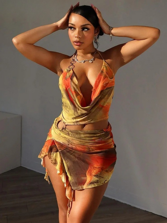 Anne | Chic Ruffle Trim Mini Dress for Stylish Summer Outings - Image 1