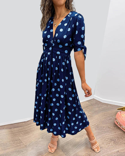 Barbara | Elegant Down Midi Dress - Image 5