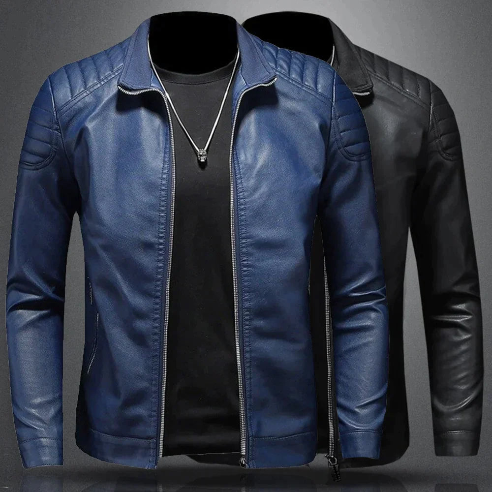 Dawson | Men's Slim-Fit Biker Jacket - Image 4