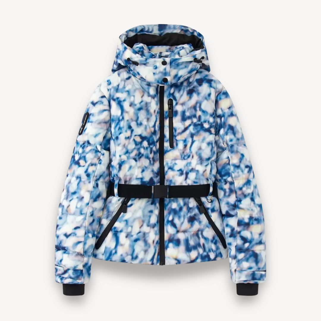 Riley | Women's Hooded Belted Puffer Jacket - Image 15