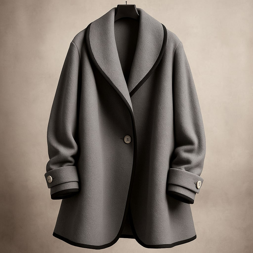 Serena | Women's Single-Breasted Trim Coat - Image 4