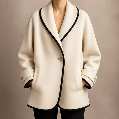 Serena | Women's Single-Breasted Trim Coat - Image 7