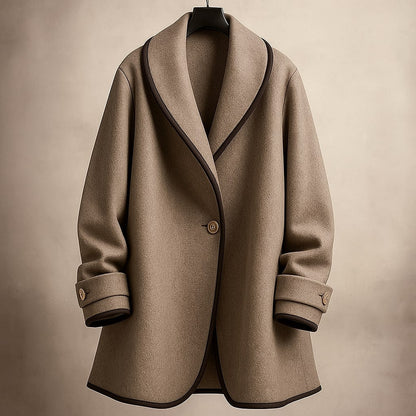 Serena | Women's Single-Breasted Trim Coat - Image 2