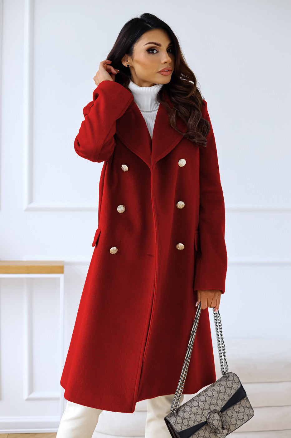 Mckenzie | Women's Double Breasted Overcoat - Image 10
