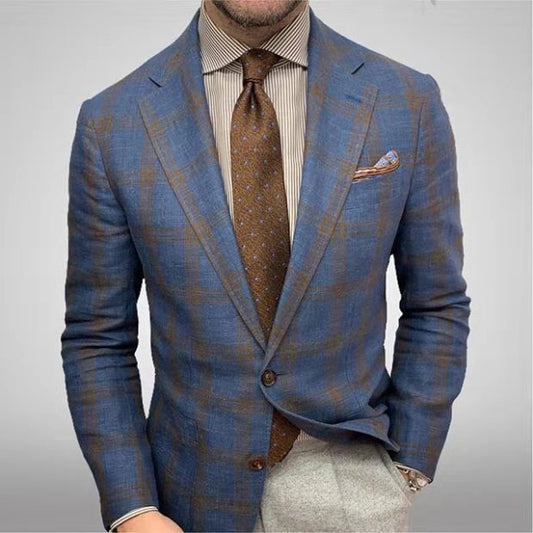 Archie | Men's Slim Fit Notch Lapel Blazer - Image 1