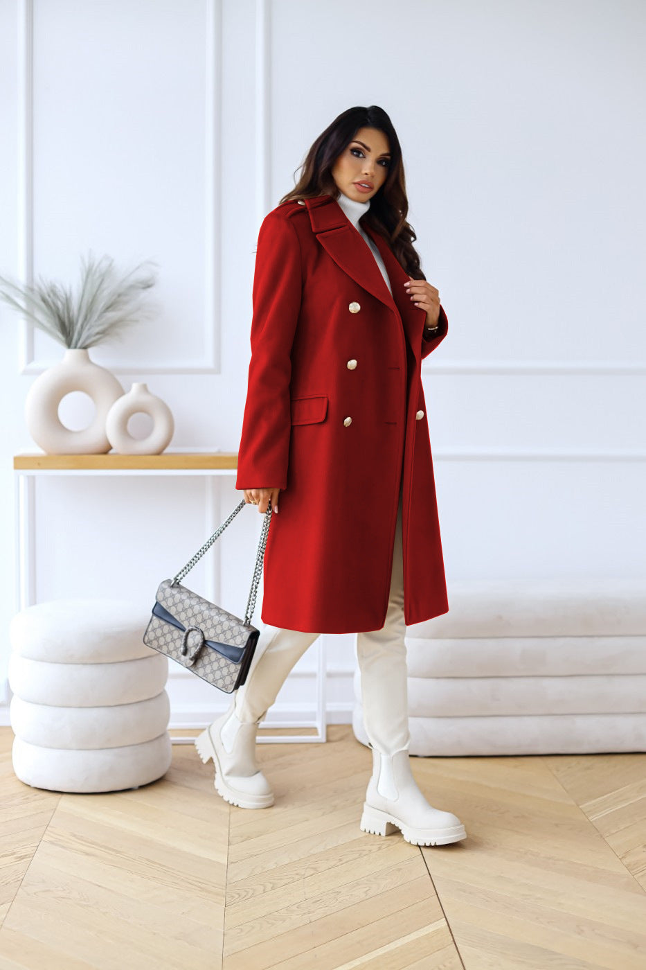 Mckenzie | Women's Double Breasted Overcoat - Image 6