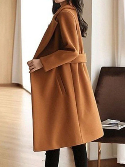 Felicia | Women's Belted Midi Coat - Image 6