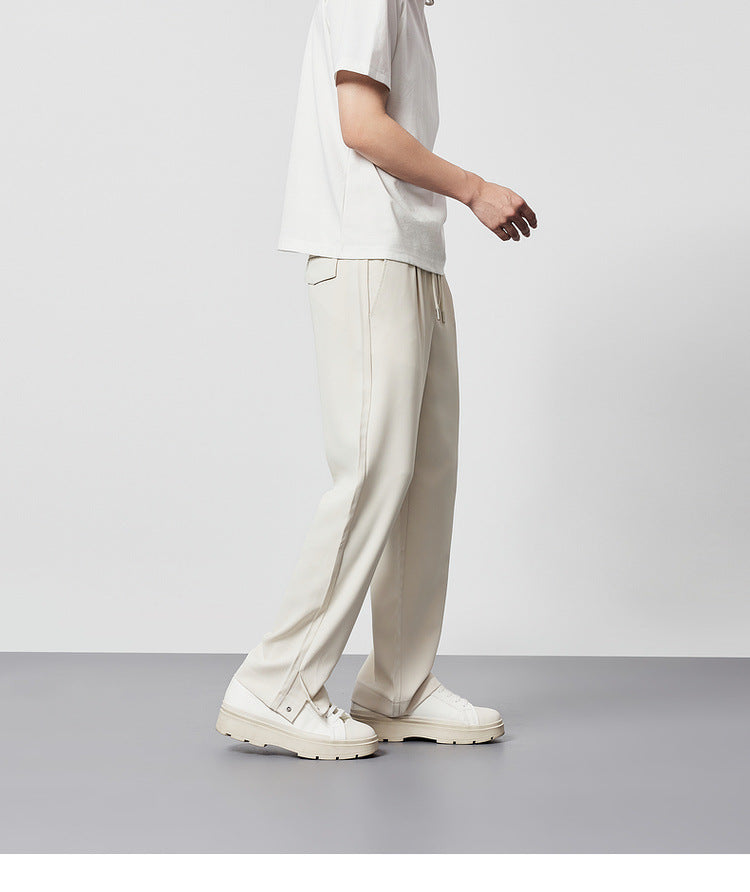 Samuel | Men's Pleated Wide Leg Pants - Image 4
