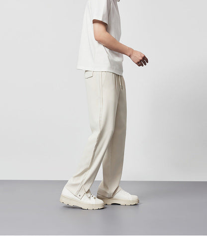 Samuel | Men's Pleated Wide Leg Pants - Image 4