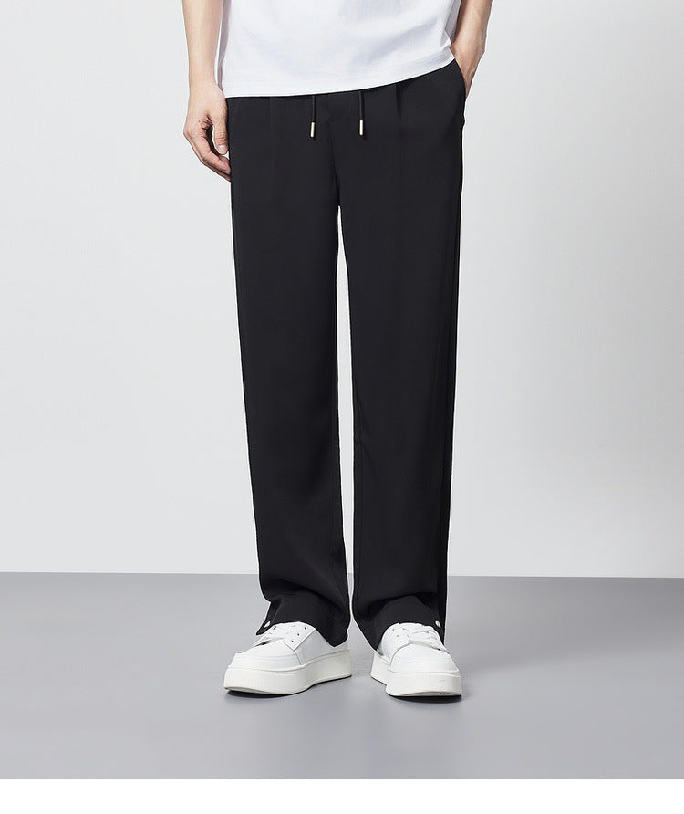 Samuel | Men's Pleated Wide Leg Pants - Image 9