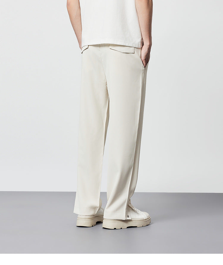 Samuel | Men's Pleated Wide Leg Pants - Image 5