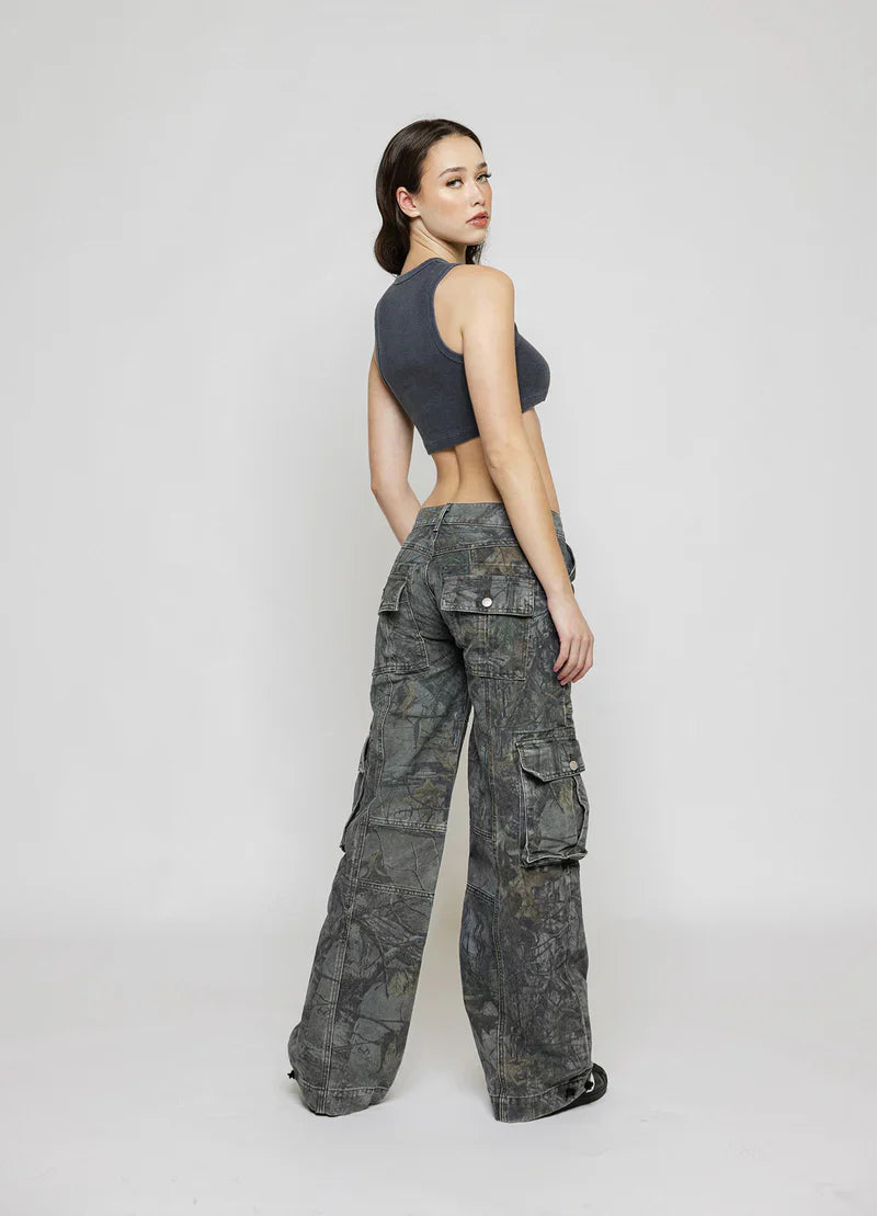 Rebelle | Stylish Low Waist Cargo Pants - Image 12