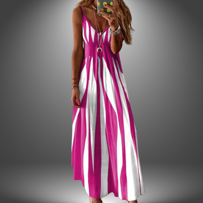 Brianna | Elegant Striped Sleeveless Maxi Dress for Effortless Style - Image 2