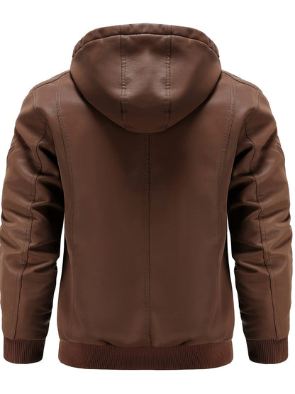 Kyle | Men's Hooded Bomber Jacket - Image 4