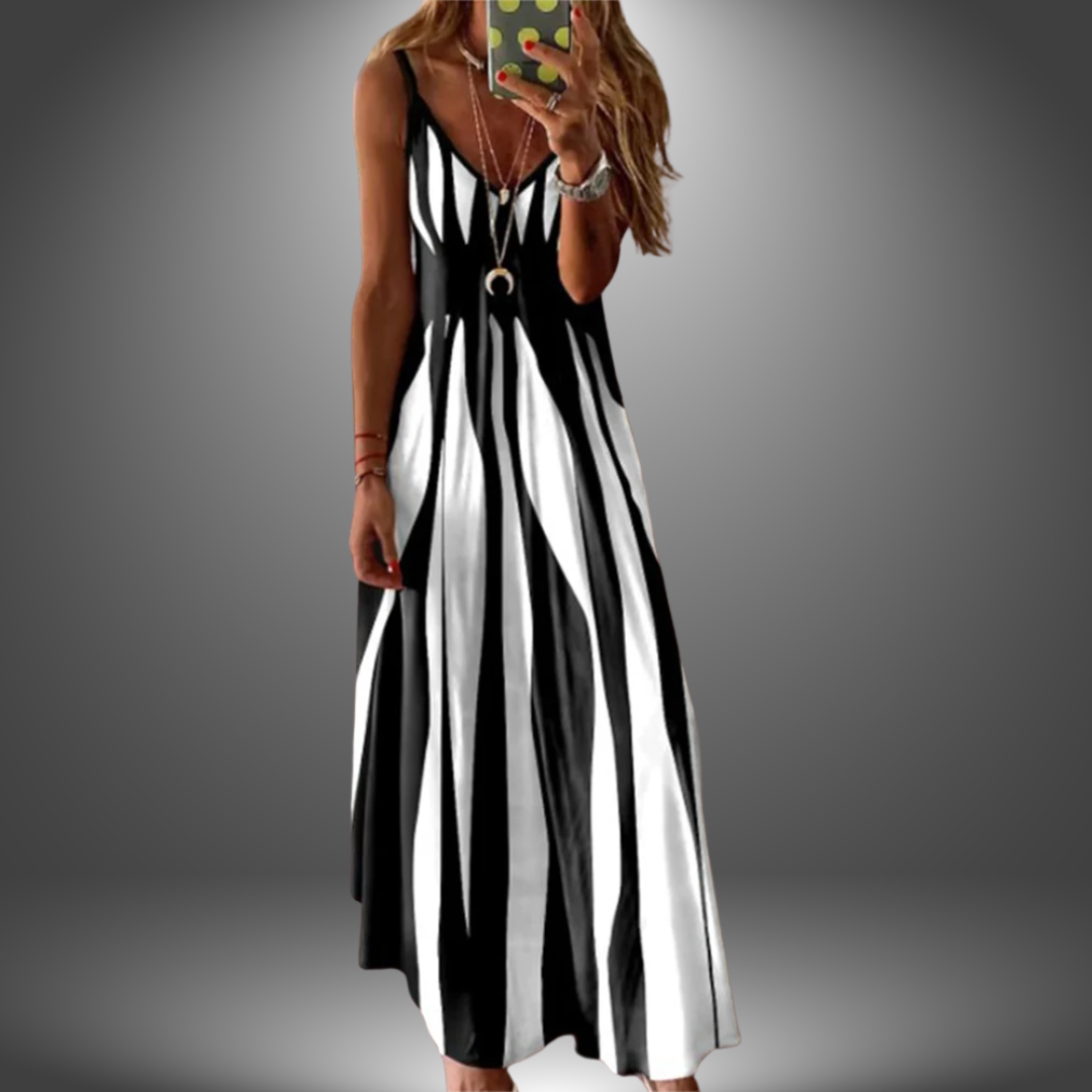 Brianna | Elegant Striped Sleeveless Maxi Dress for Effortless Style - Image 5