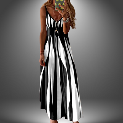 Brianna | Elegant Striped Sleeveless Maxi Dress for Effortless Style - Image 5