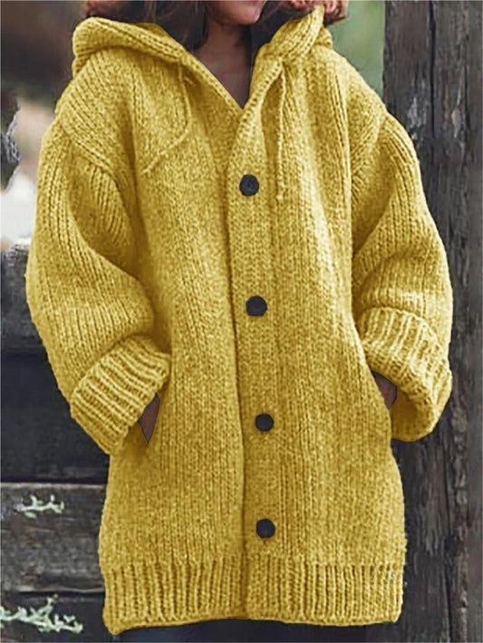 Esme | Women's Hooded Oversized Knit Cardigan - Image 1
