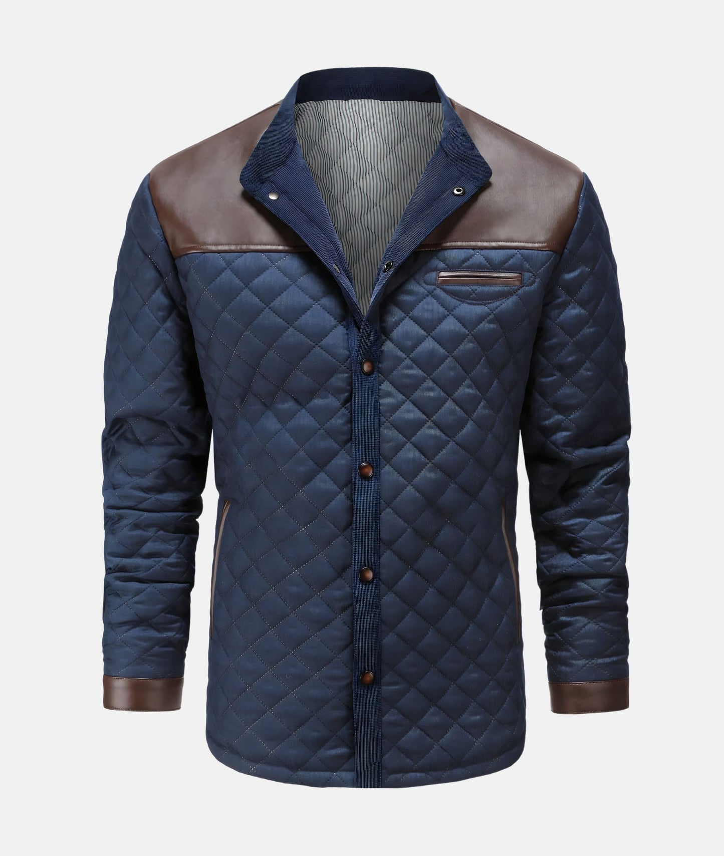 Jacob | Men's Button-Down Quilted Jacket - Image 2