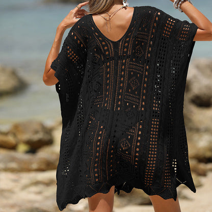 Karina | Stylish Cutout Textured Beach Cover-Up for Sun Protection - Image 7