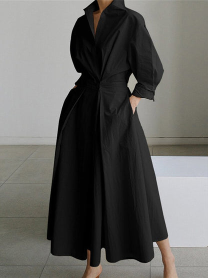 Kimberly | Chic Midi Dress with Button Closure - Image 4