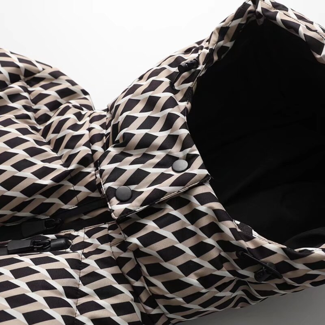 Riley | Women's Hooded Belted Puffer Jacket - Image 3