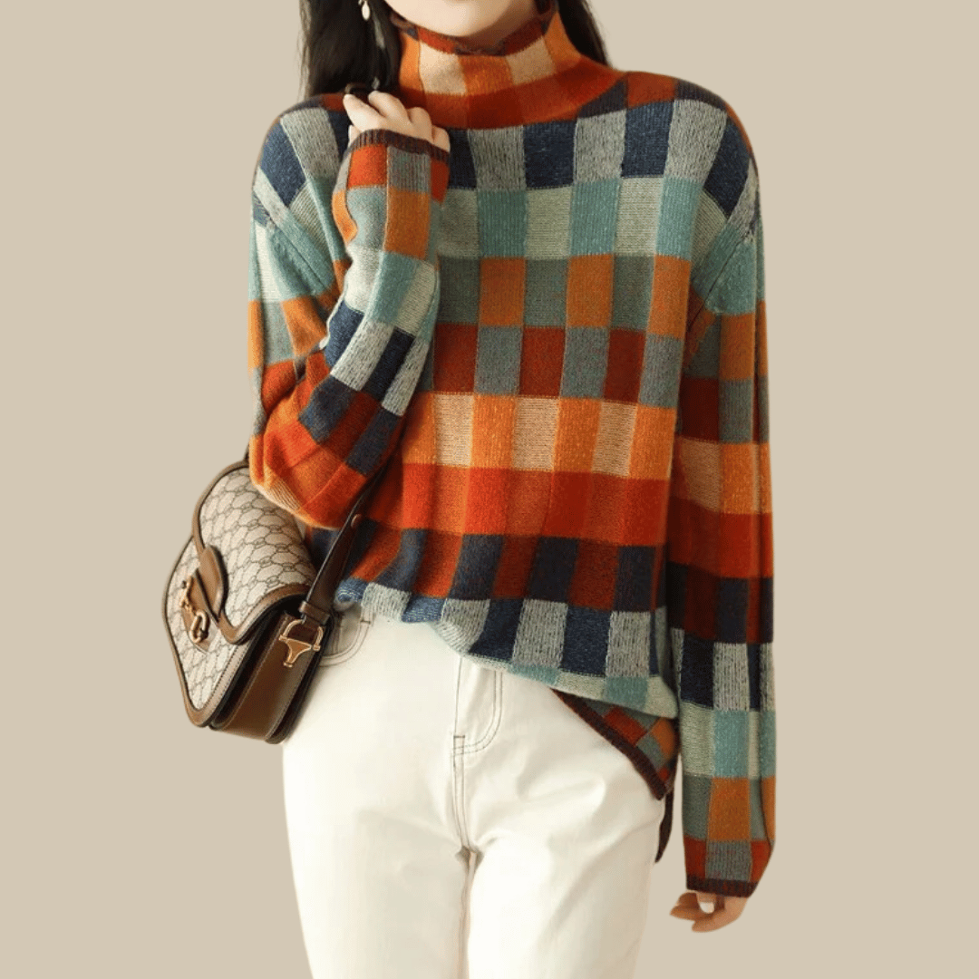 Kathy | Women's Oversized Turtleneck Sweater - Image 1
