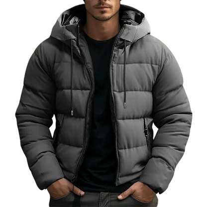 Simon | Men's Hooded Puffer Jacket - Image 2