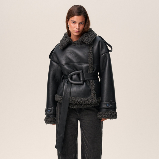 Pamela | Women's Oversized Shearling Jacket - Image 1