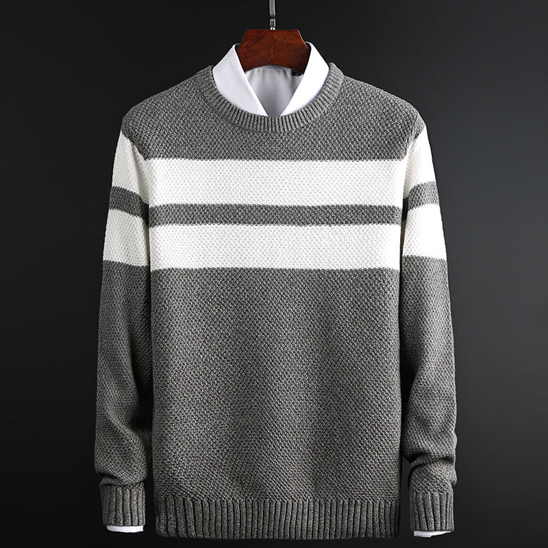 Amanda | Women's Striped Crew Neck Sweater - Image 3