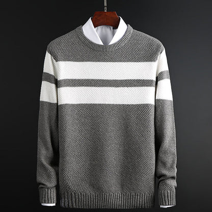 Amanda | Women's Striped Crew Neck Sweater - Image 3