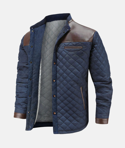 Jacob | Men's Button-Down Quilted Jacket - Image 3