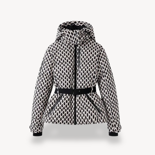 Riley | Women's Hooded Belted Puffer Jacket - Image 1