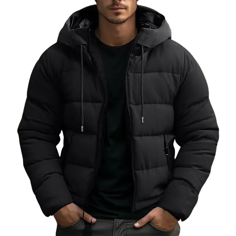 Simon | Men's Hooded Puffer Jacket - Image 3