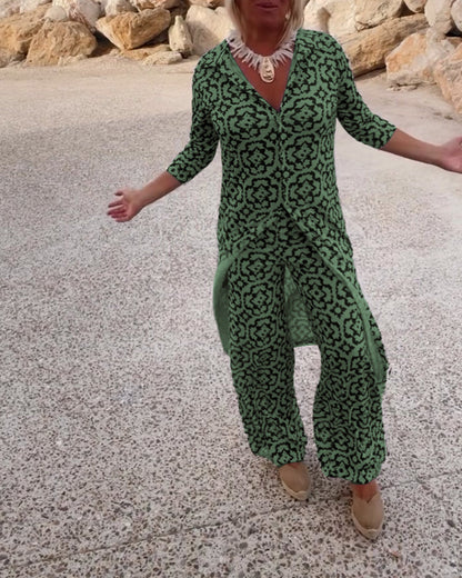 Michelle | Elegant Printed Two-Piece Set for Everyday Style - Image 5