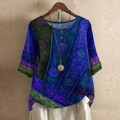 Image of Katherine | Women's Floral 3/4 Sleeve Blouse