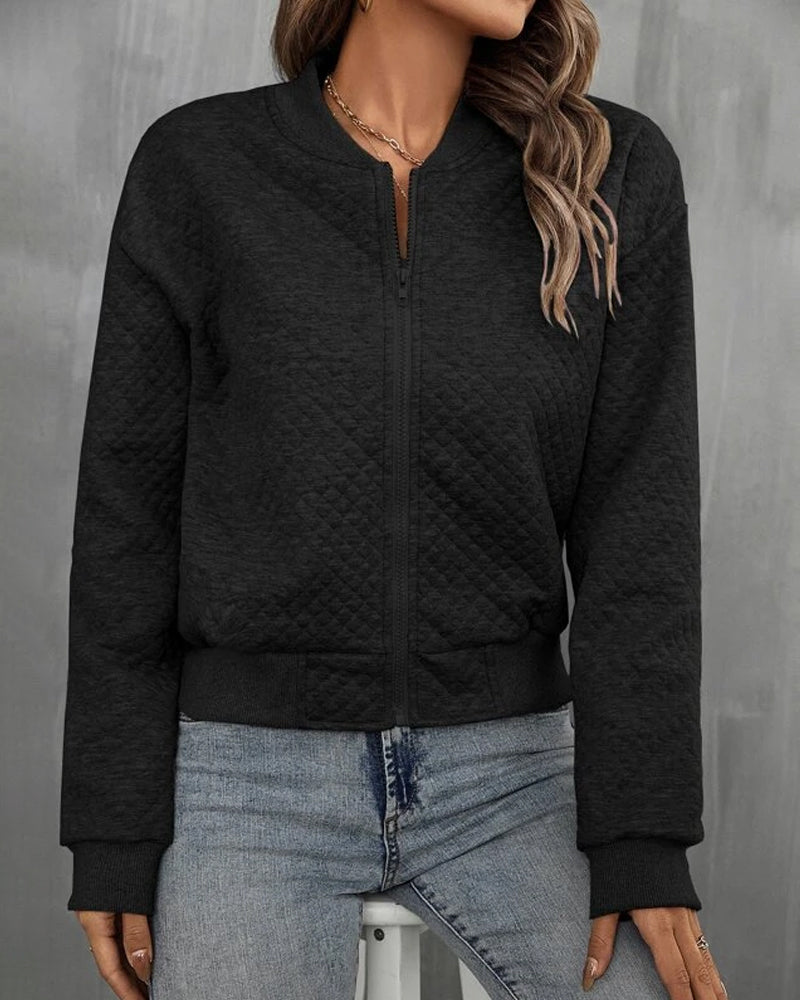 Marjorie | Women's Quilted Bomber Jacket - Image 2