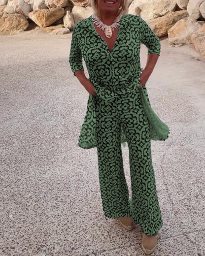 Michelle | Elegant Printed Two-Piece Set for Everyday Style - Image 7